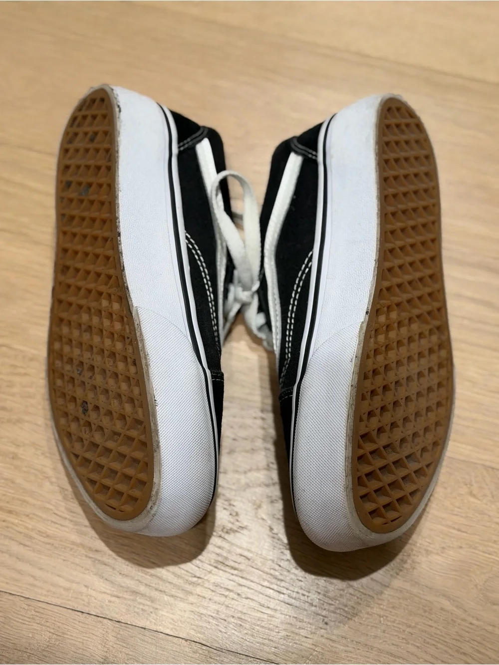 Vans Old Skool Black and White Low-Top Sneakers